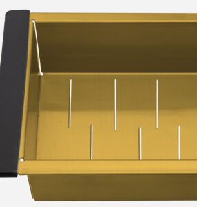 CECKA04 - Cesto Escorredor Inox para Cuba Workstation kai ( Dourado Fosco) - detalhe (3)
