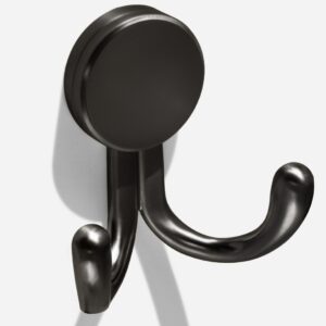 TECB02 - Cabide com Gancho Duplo de Parede (Trindade Preto Fosco) - 03