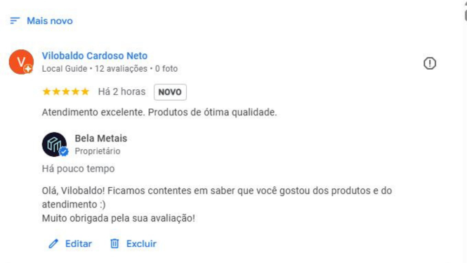 A Bela Metais é confiável? Conheça nossa história, garantias e diferenciais.
