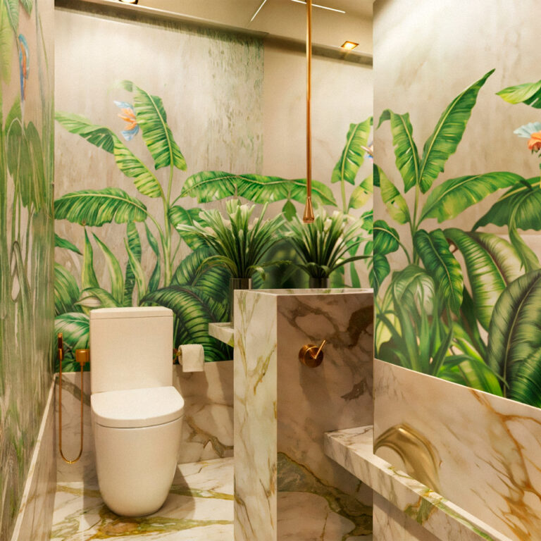 TT02-AMP02-Torneira de Teto com Monocomando de Parede (Caia Dourada)